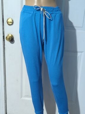 Viori Bright Blue Drawstring Joggers